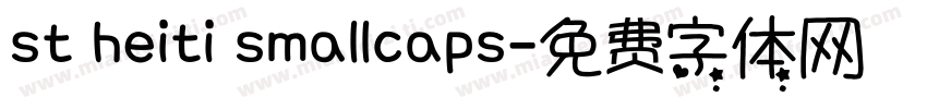 st heiti smallcaps字体转换